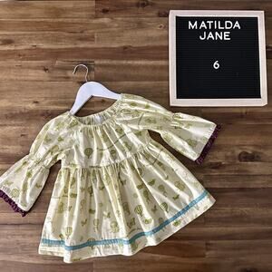 Matilda Jane Paint By Numbers Cream Gold Purple Blue Limelight Peasant Top 6